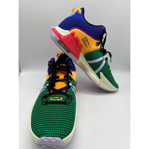 Nike LeBron Witness 7 DM1123-501 Multicolor Basketball Shoes Men's Size 17 - Picture 5 of 12